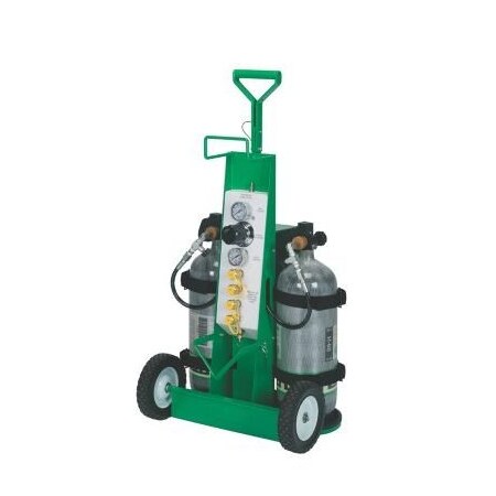 Msa Safety Industrial Air Cart Equipped With Hansen Brass Quick Disconnects 10107811